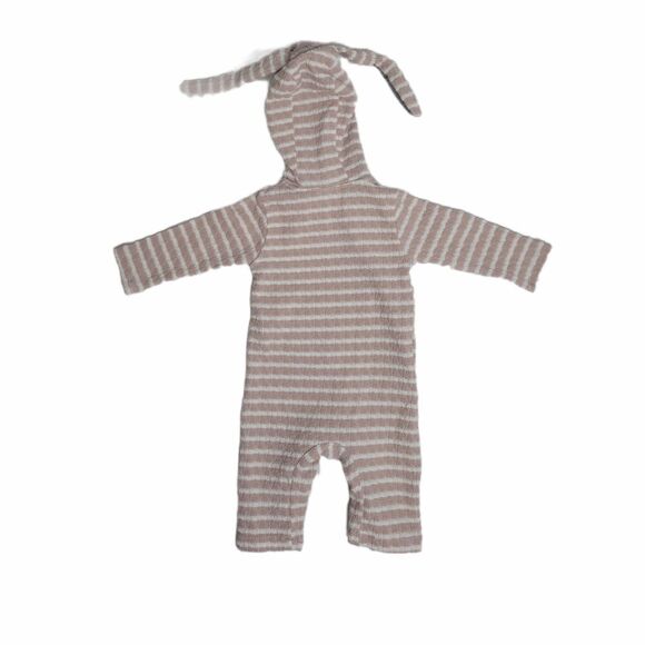 KISS THE LITTLE TROJAN bunny ear striped one piece outfit 3-6 months - Picture 2 of 9